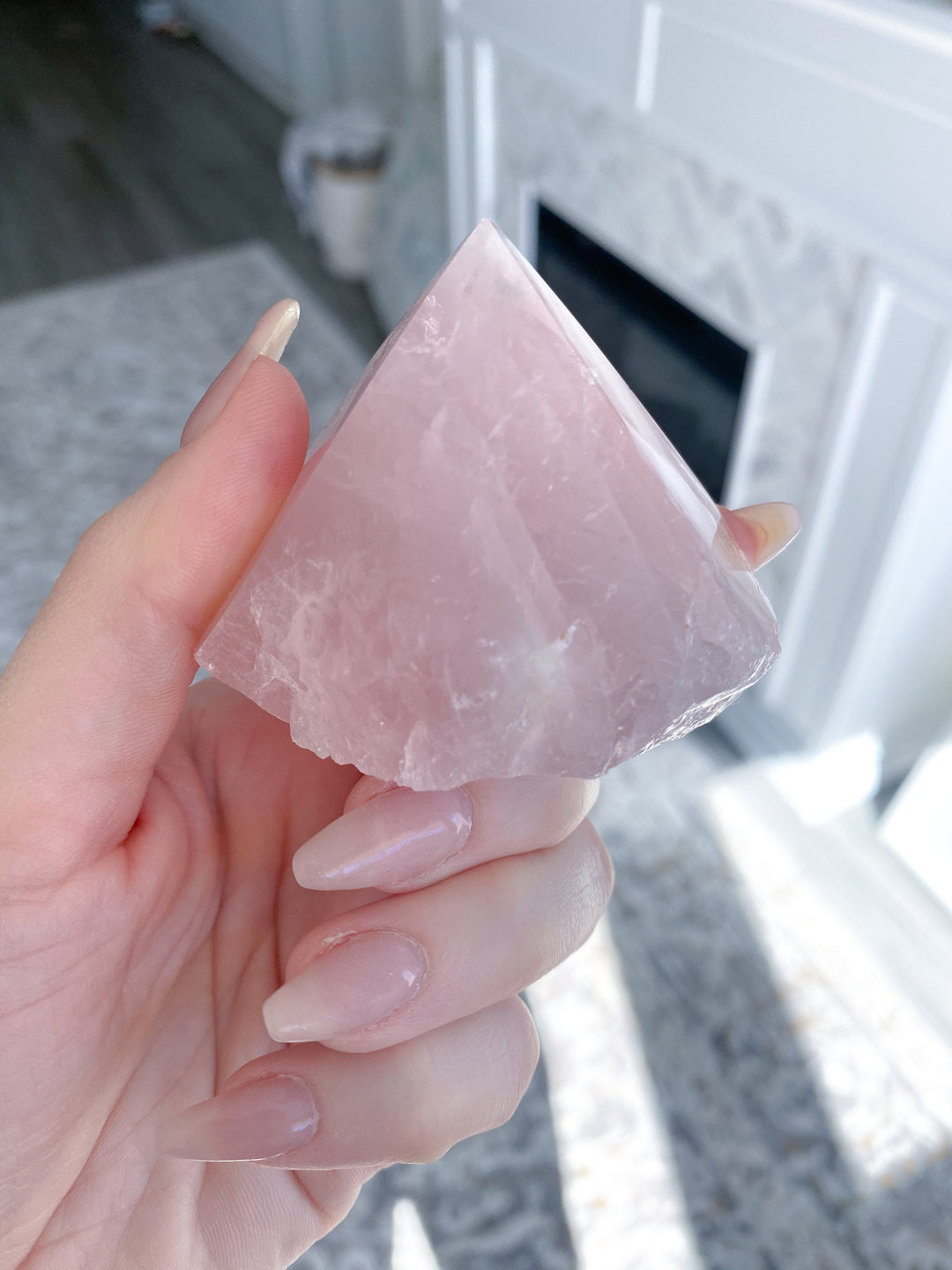 Rose Quartz Top Polish Point