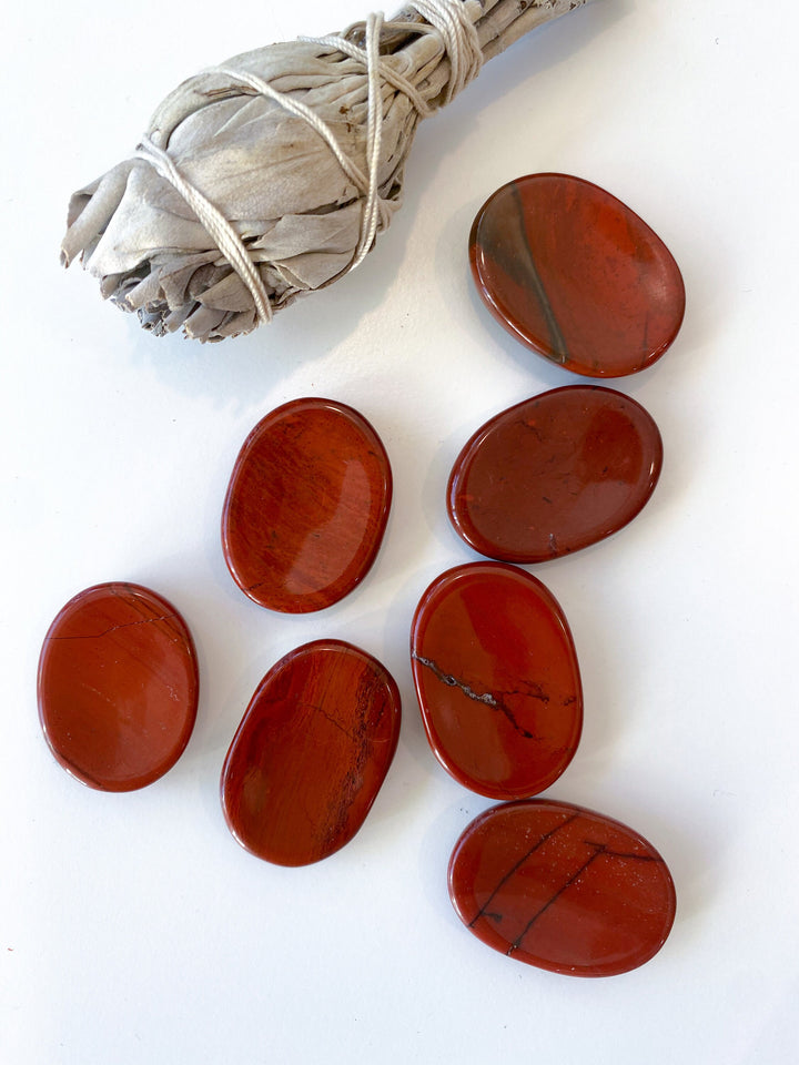 Red Jasper Worry Stone