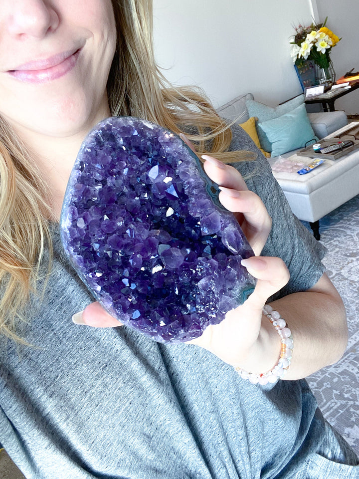 BEAUTIFUL Amethyst CHUNK - Protection Stone - Energy Cleanse Crystal - Calming Crystal - Creativity - Psychic Protection