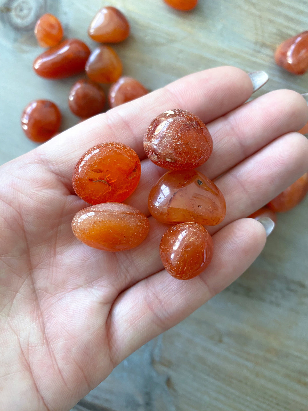 Small Carnelian Tumble Stone - Root Chakra