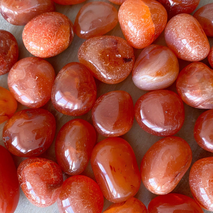 Small Carnelian Tumble Stone - Root Chakra