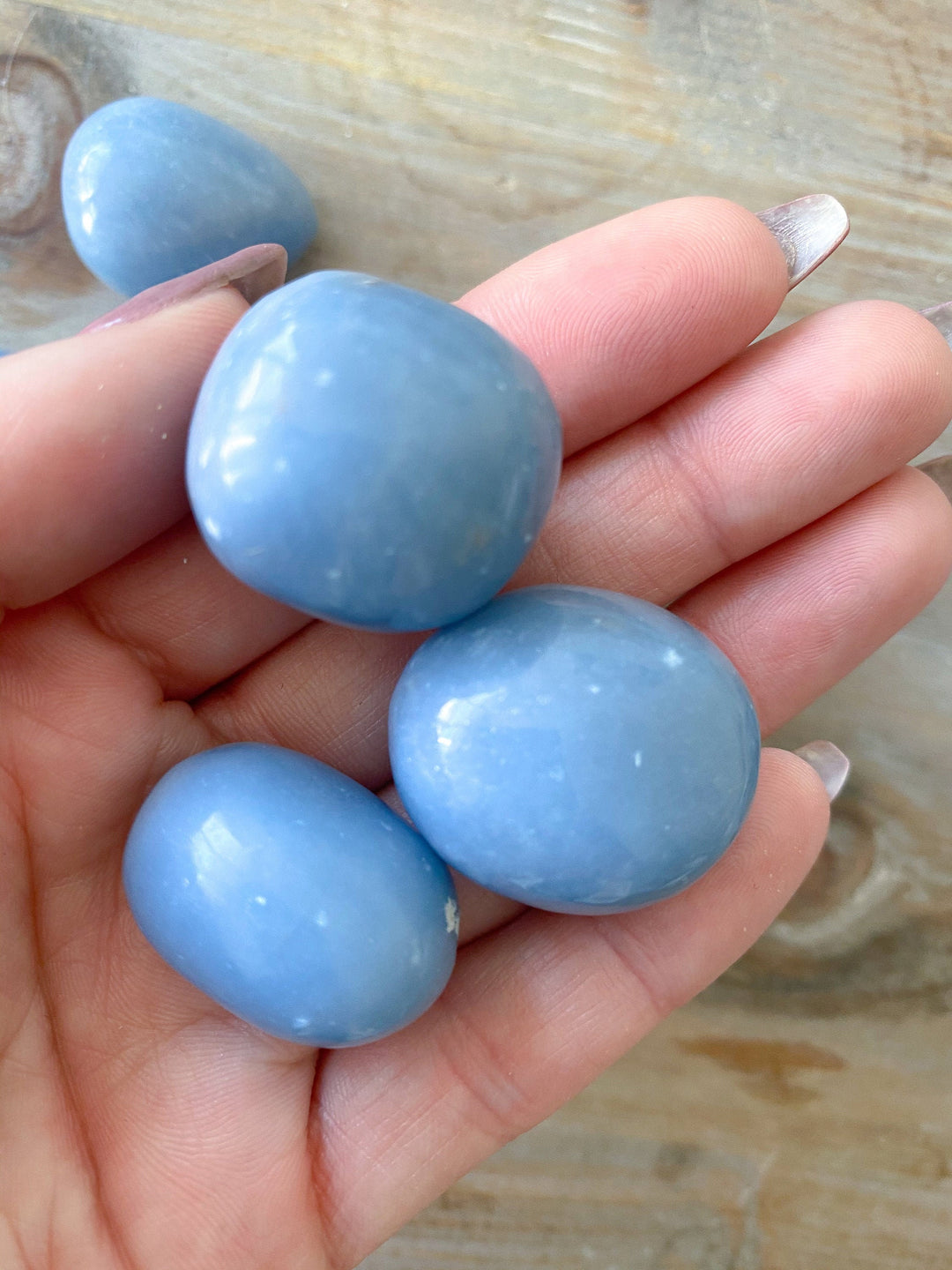 Angelite Pebble or Tumble Stone