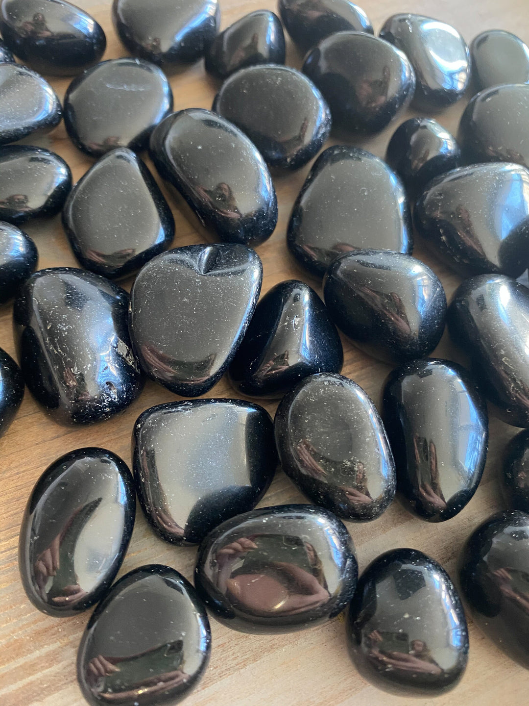 Black Tourmaline Tumble Stone - Protection - Purification