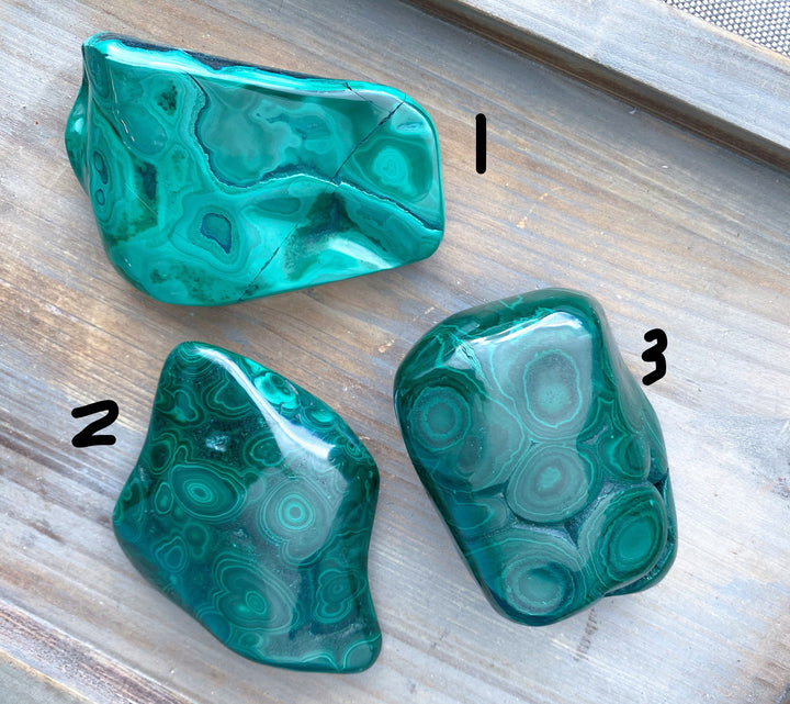 REAL Malachite Freeform Polished - Choose Your Own - Deflect Negative Energy - Transformation - Power