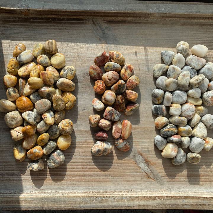 LAUGH with Crazy Lace Agate Tumble Stone
