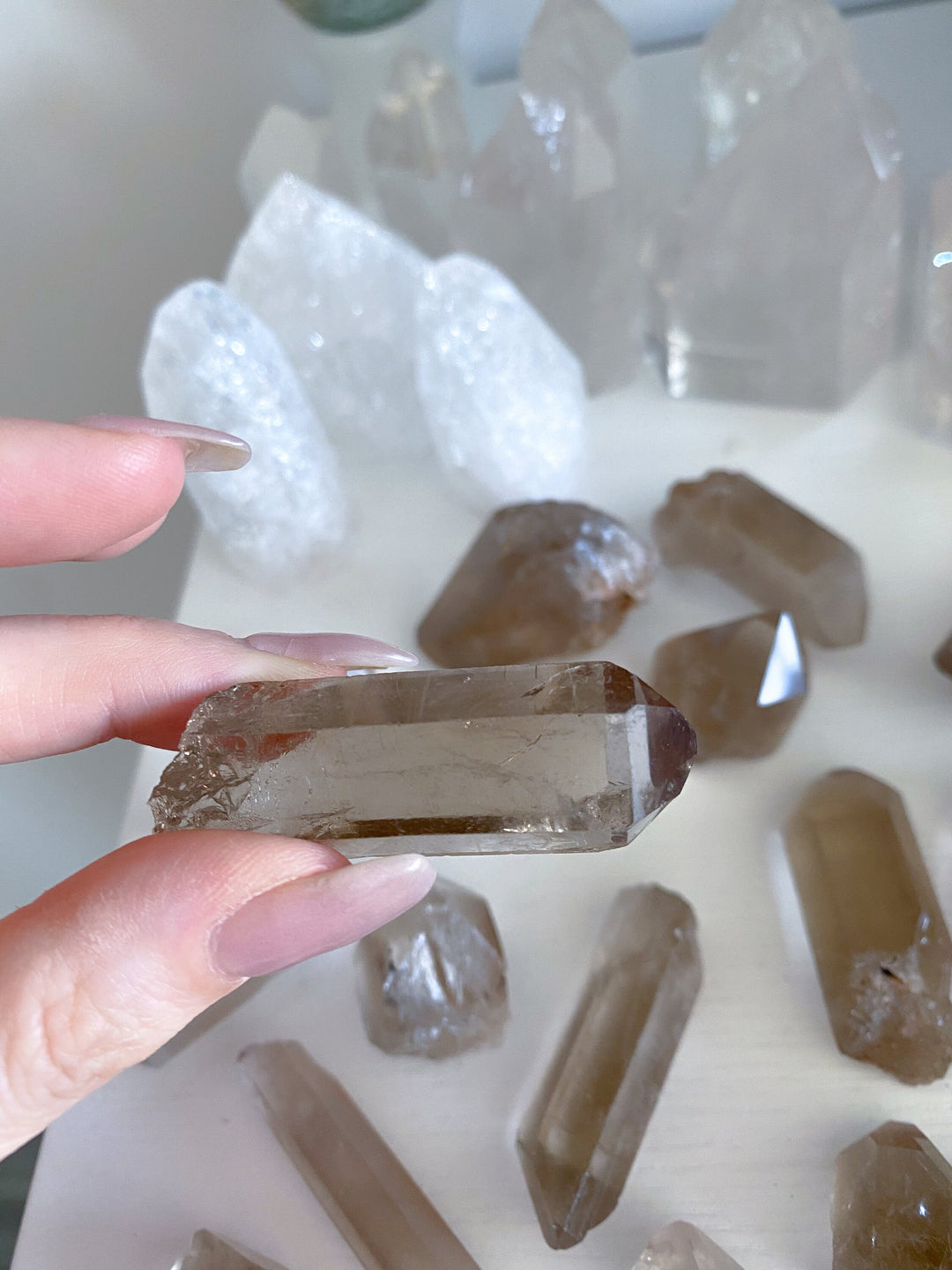 Natural Smokey Quartz Points