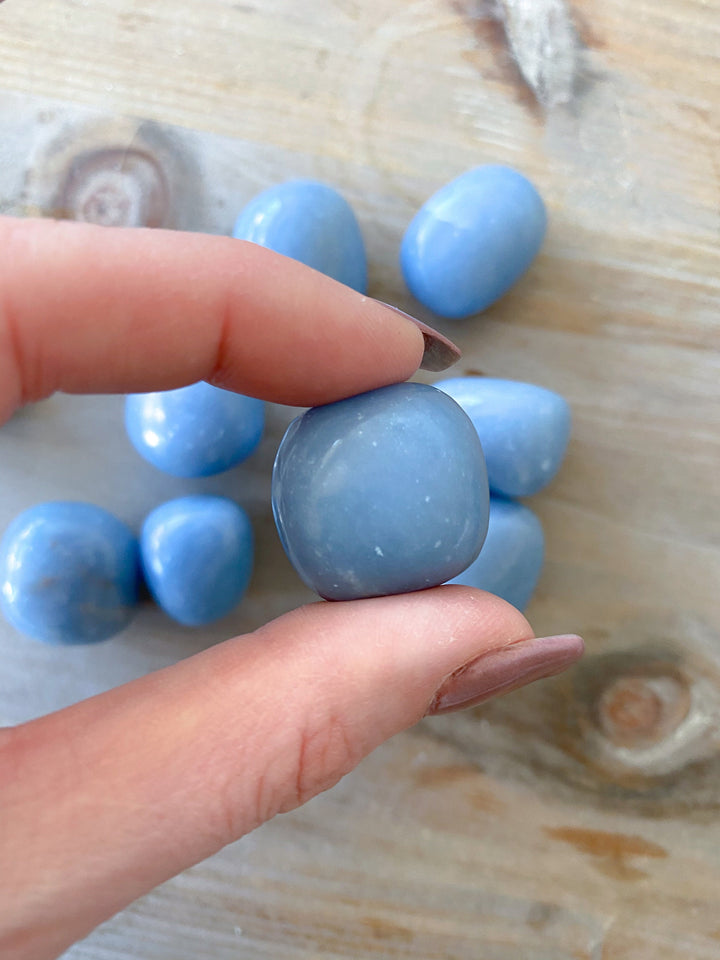 Angelite Pebble or Tumble Stone