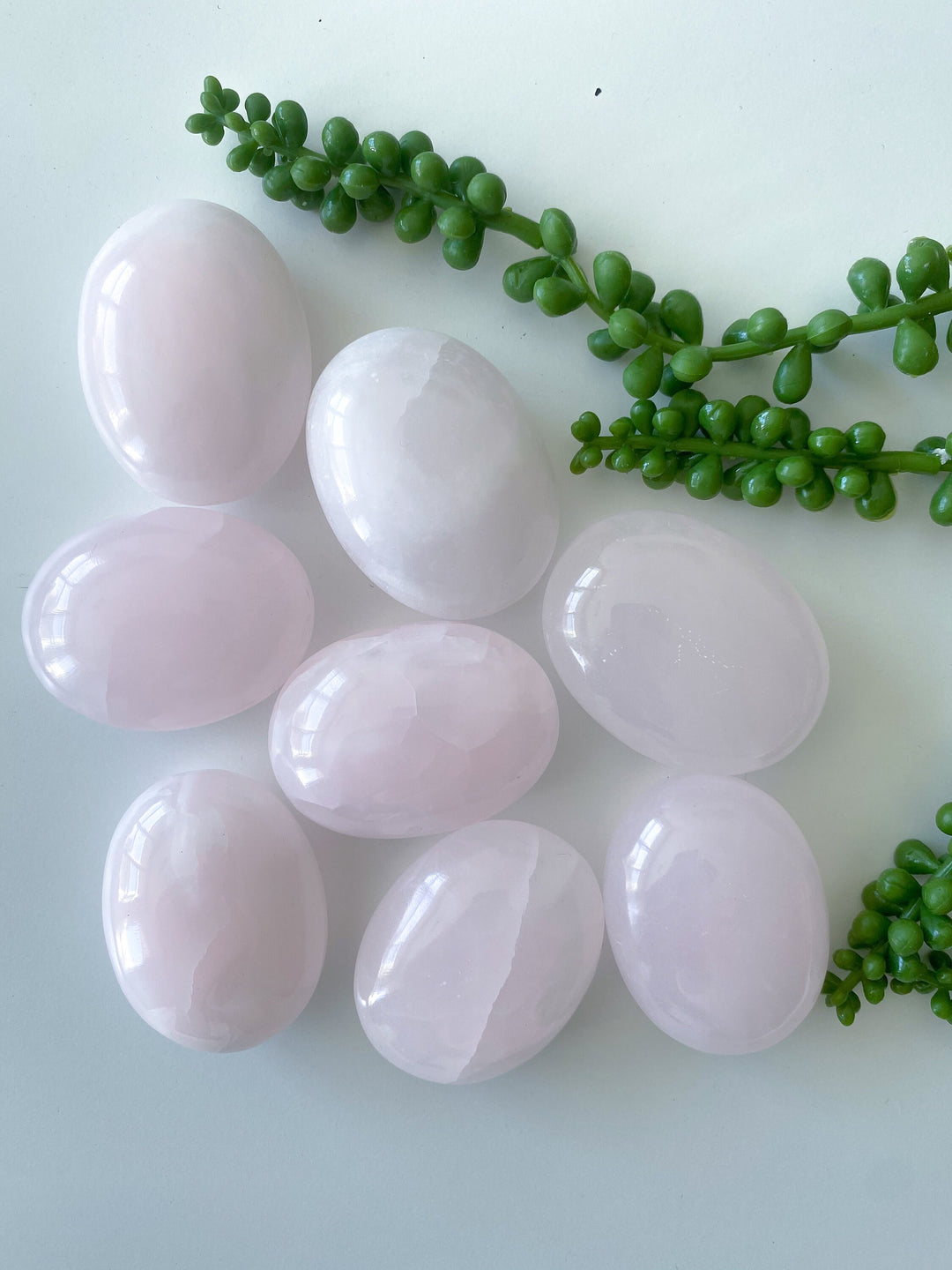 Pink Calcite Palm Stone