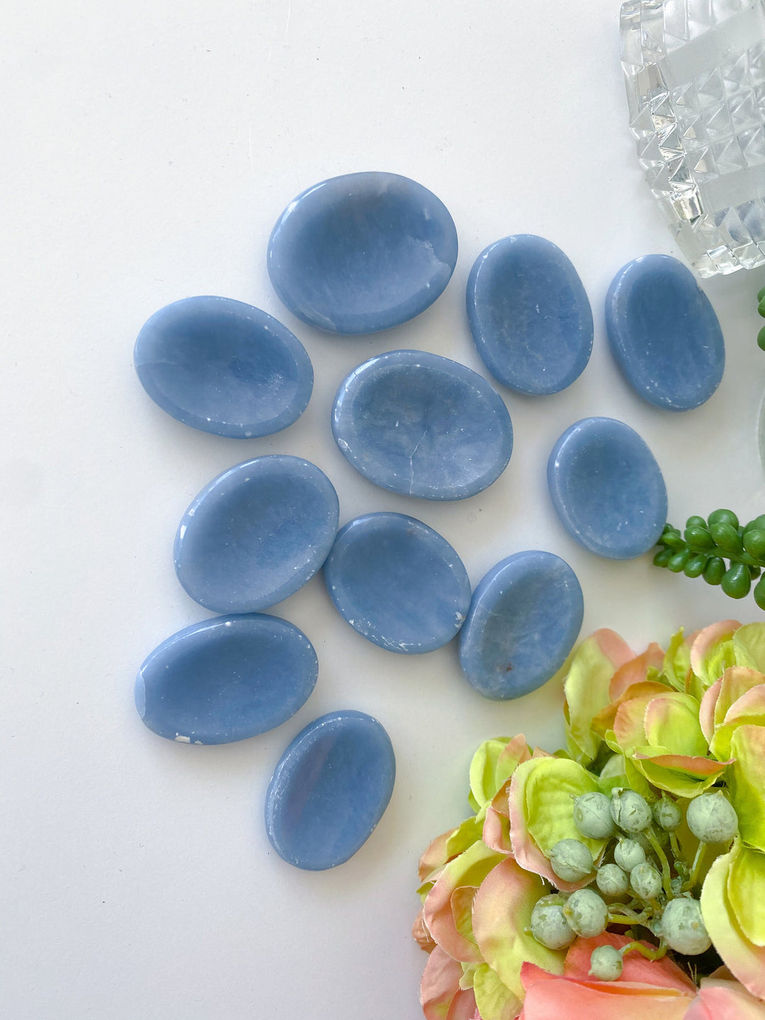 Angelite Worry Stone