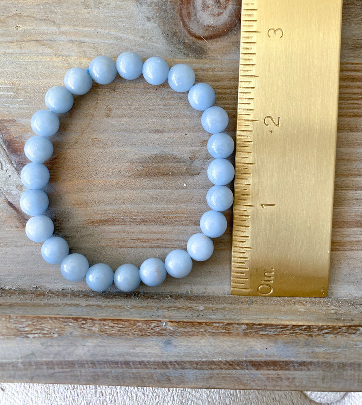 Angelite 8mm Bracelet -