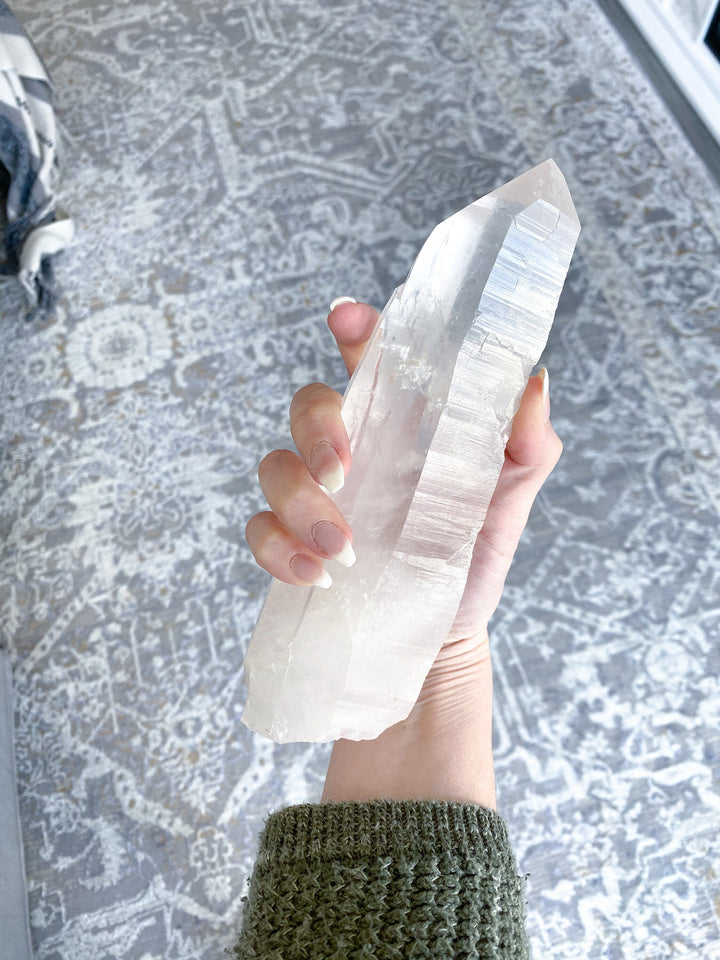 HUGE Lemurian Star Seed Quartz - 1.9lbs