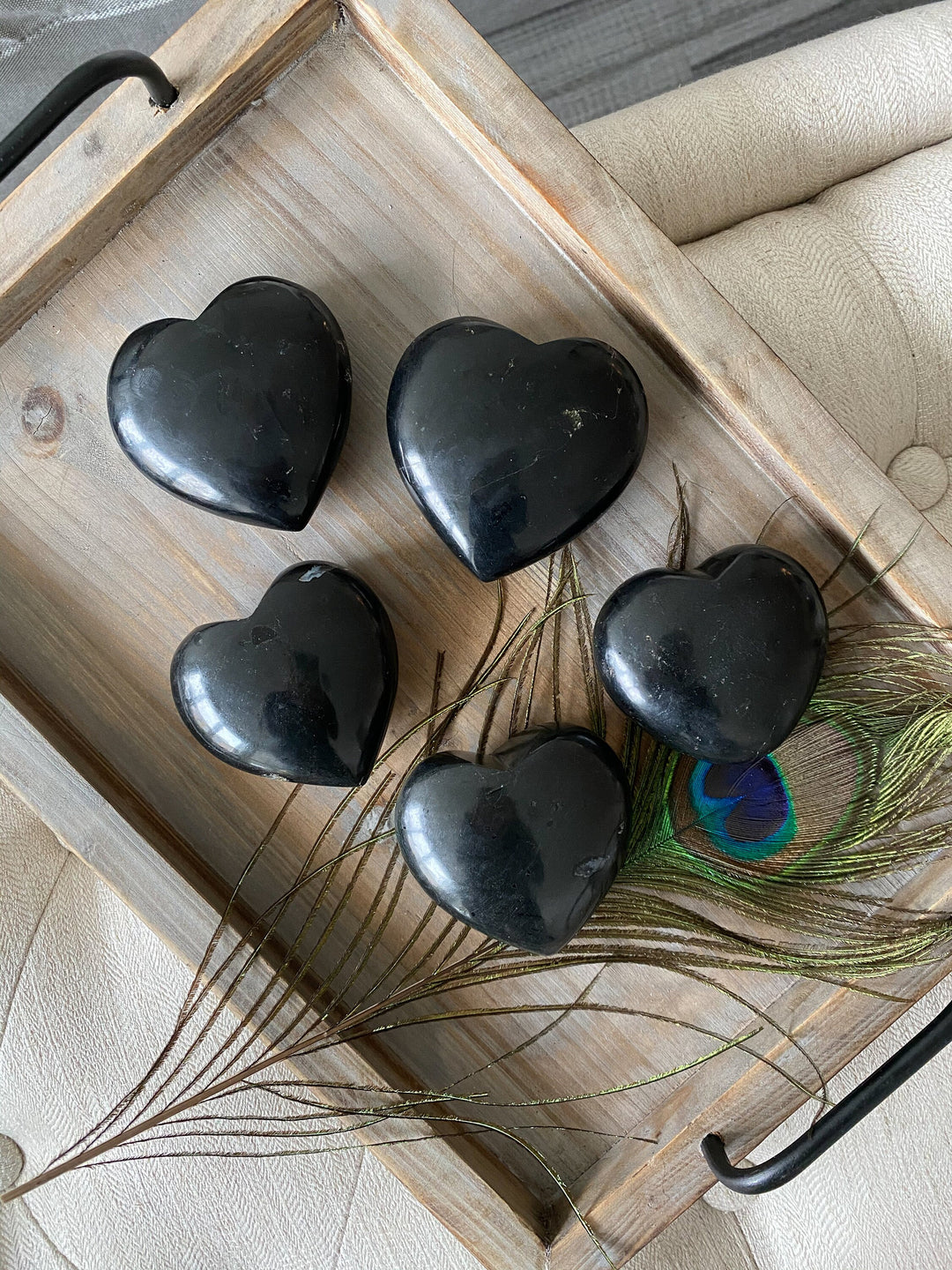 Black Tourmaline Heart - Healing Stone - Energetic Protection - Purification - Balance - Grounding Crystal
