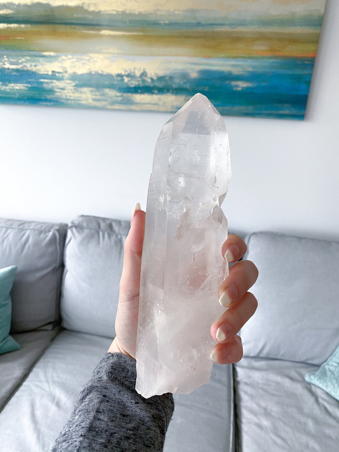 HUGE Lemurian Star Seed Quartz - 1.9lbs