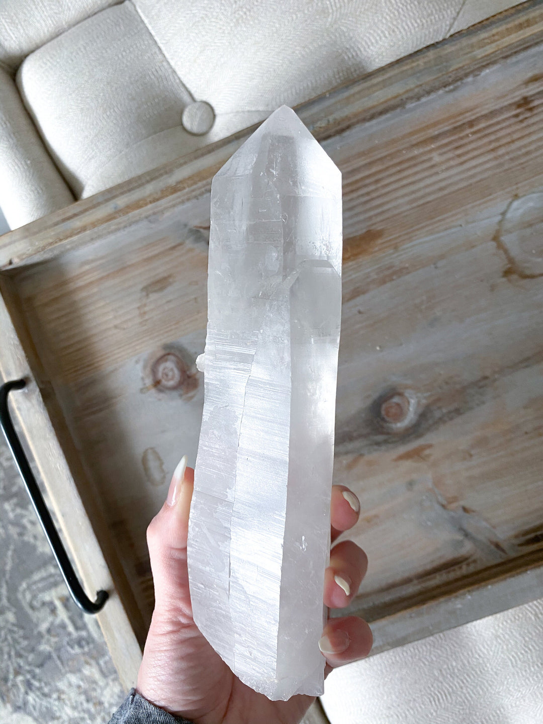 HUGE Lemurian Star Seed Quartz - 1.9lbs