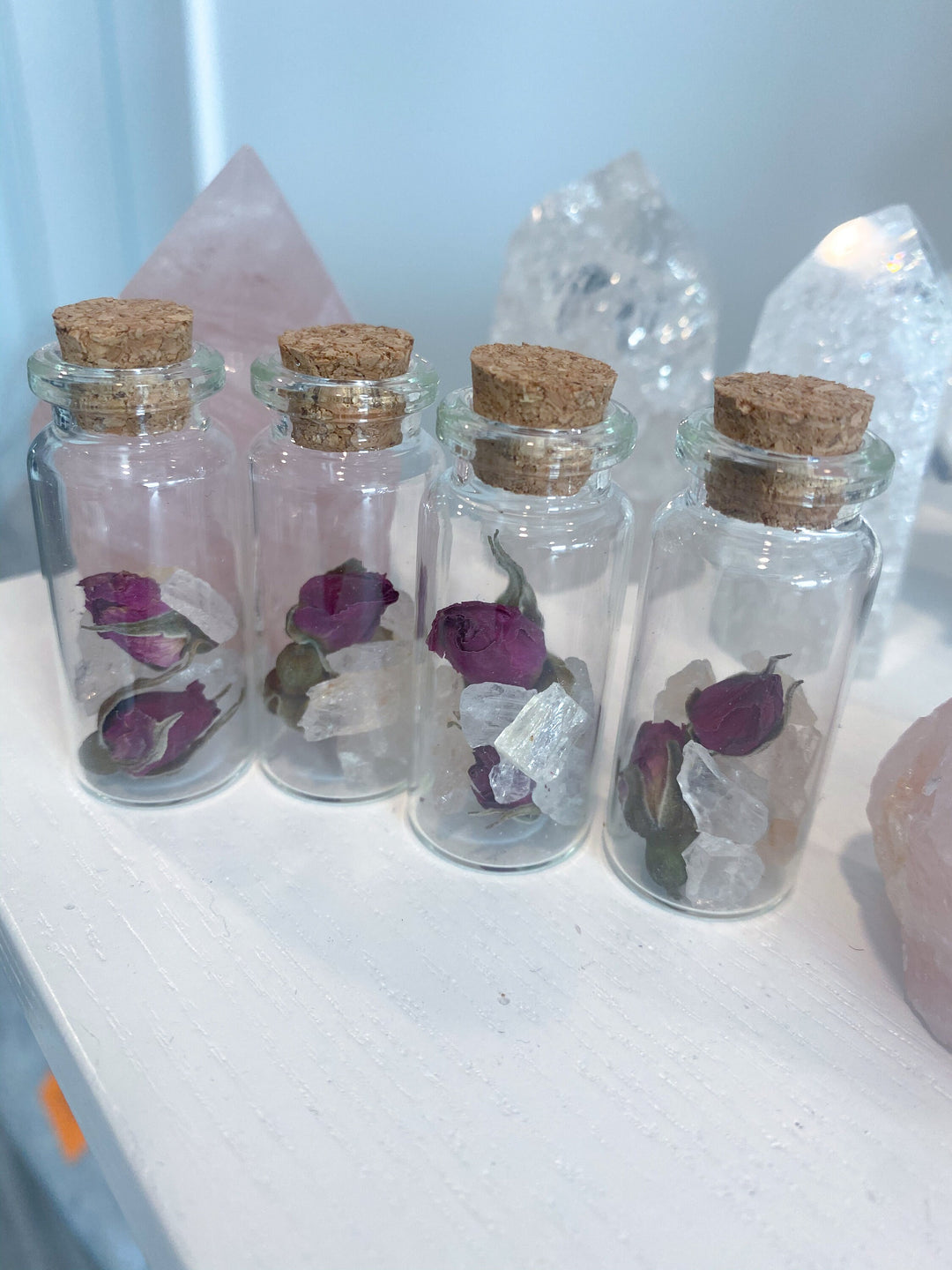 Attract LOVE: Morganite & Roses Chips Love Bottle