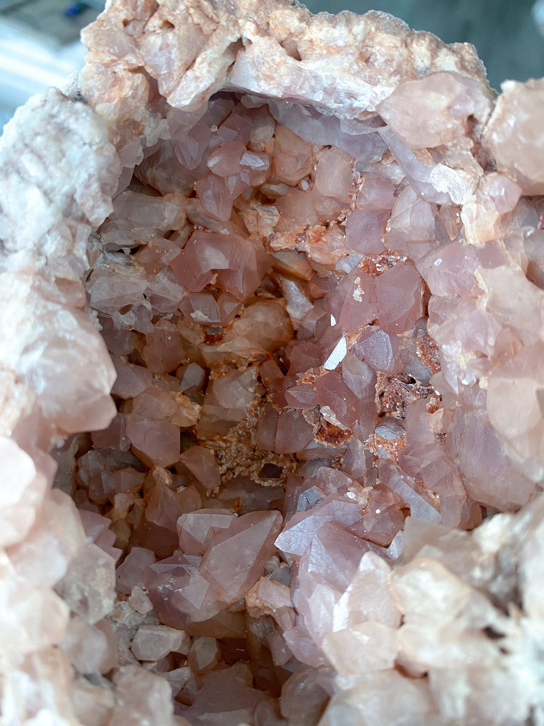 LARGE Pink Amethyst Open Geode - Protection - Energy Cleanse Crystal - Calming Stone - Creativity - Crown, Third Eye Chakra