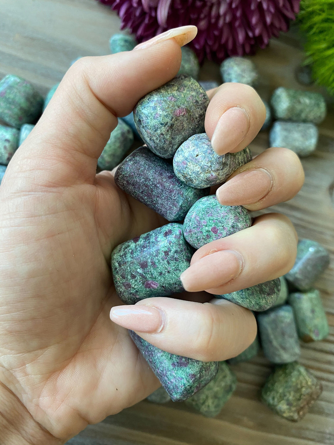 Ruby Fuchsite Tumble Stone