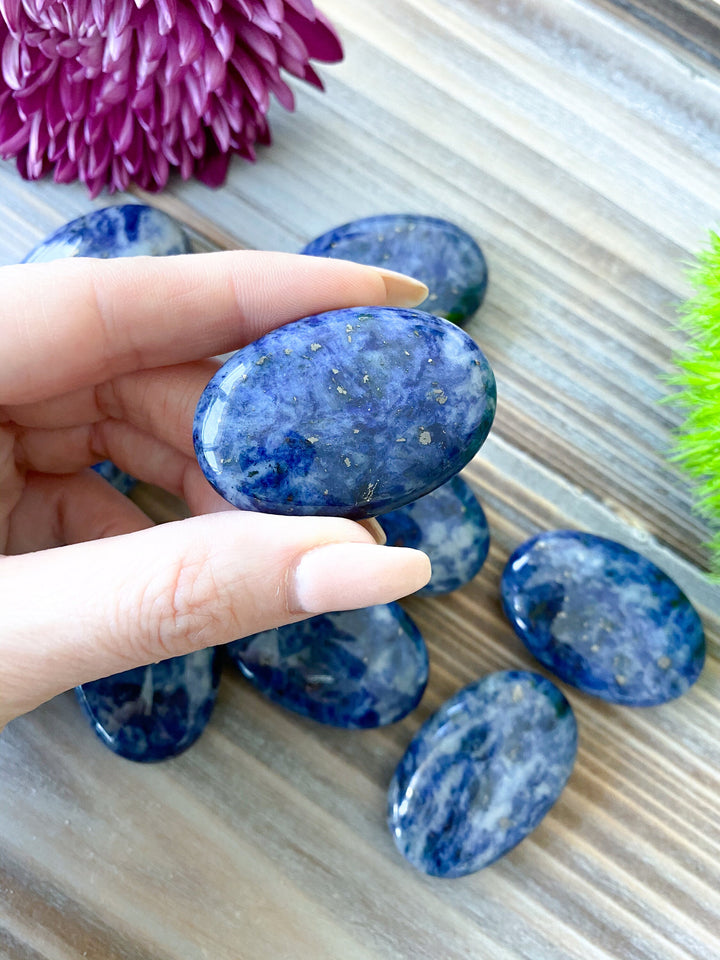 Small Sodalite Palm Stone