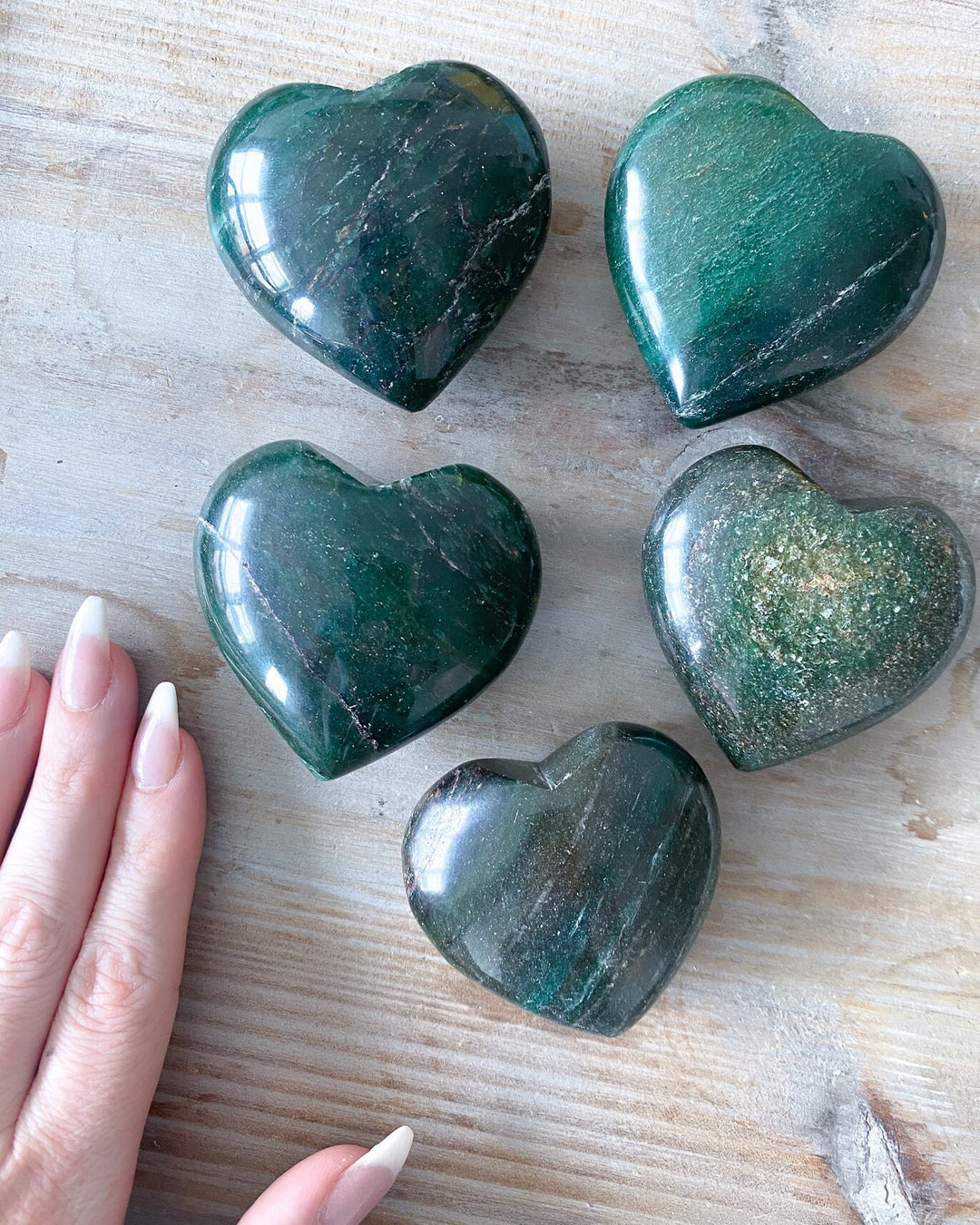 Green Aventurine Point or Palm: ABUNDANCE