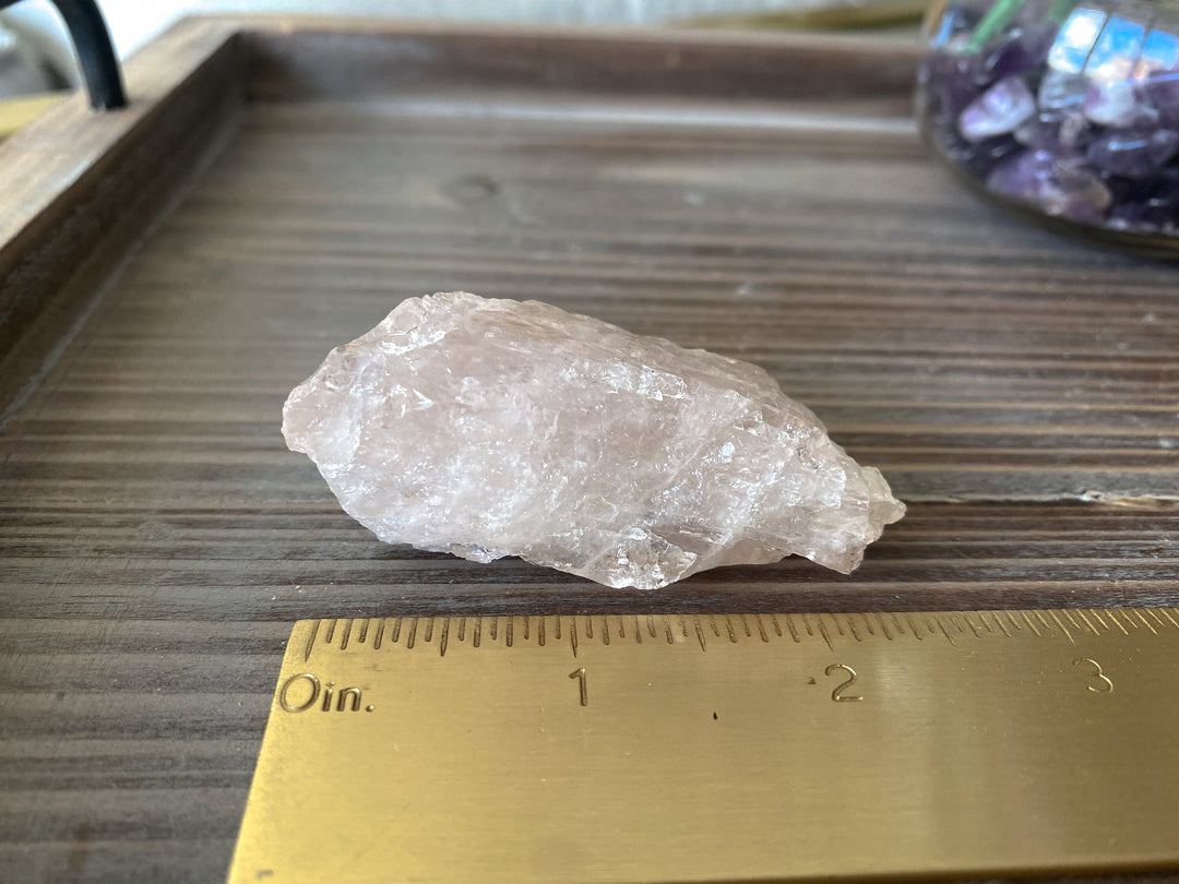 RARE! 2" Rough Morganite - Self Love - Romantic Love - Trauma Release - Healing - Compassion - Openness - Heart Chakra