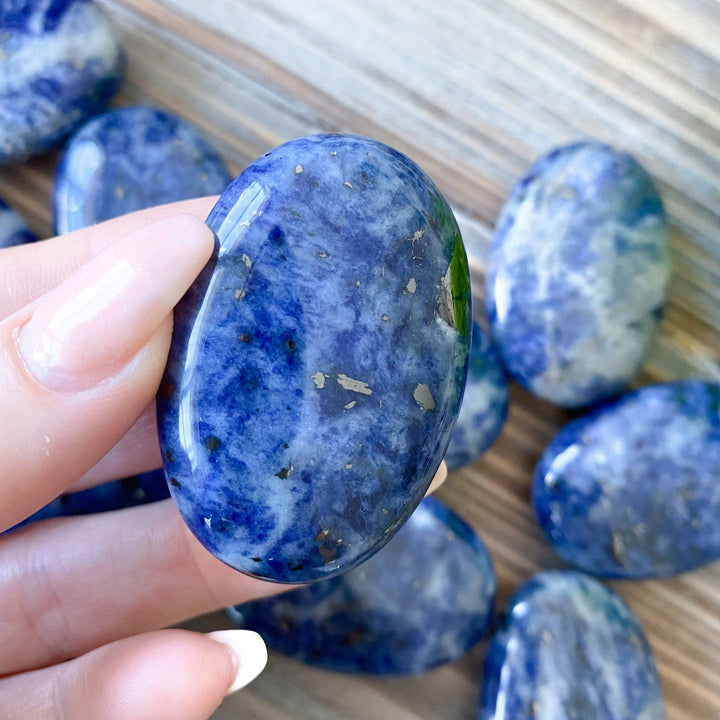Small Sodalite Palm Stone