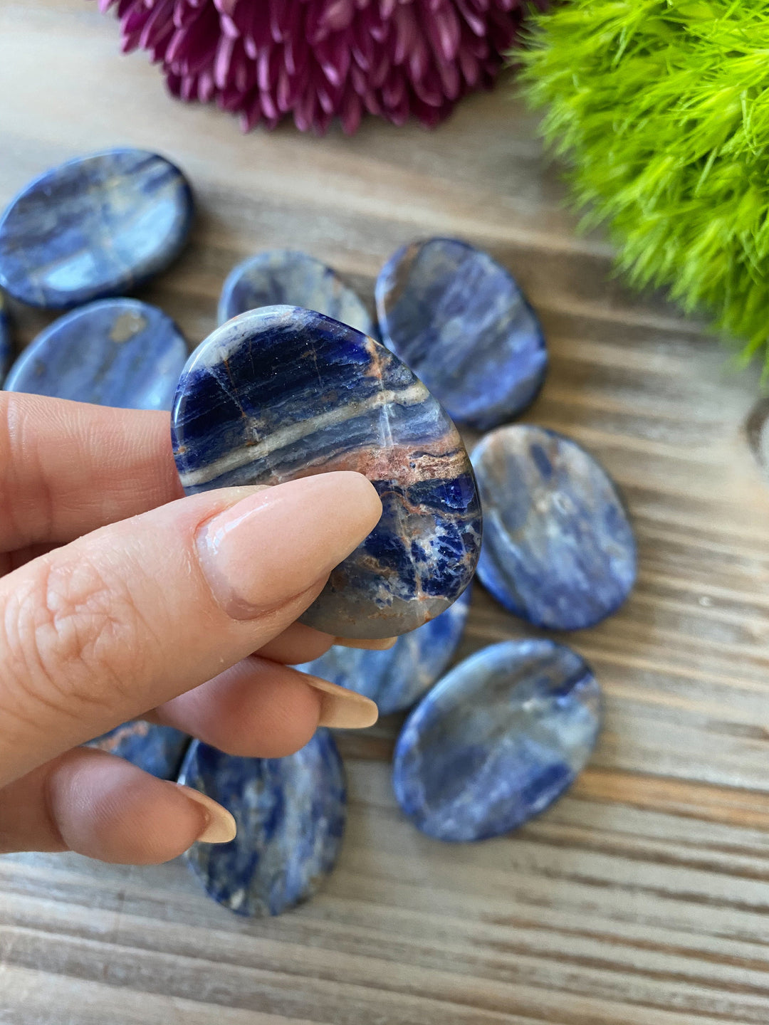 Sodalite Worry Stone