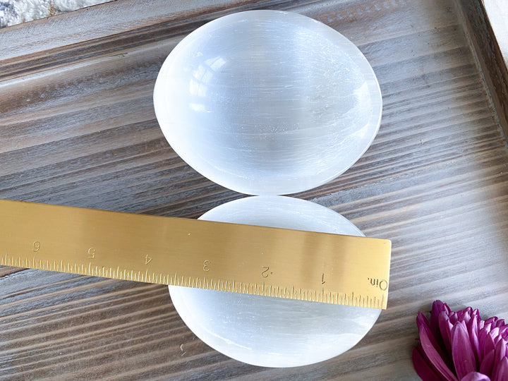 Oval Selenite Bowl