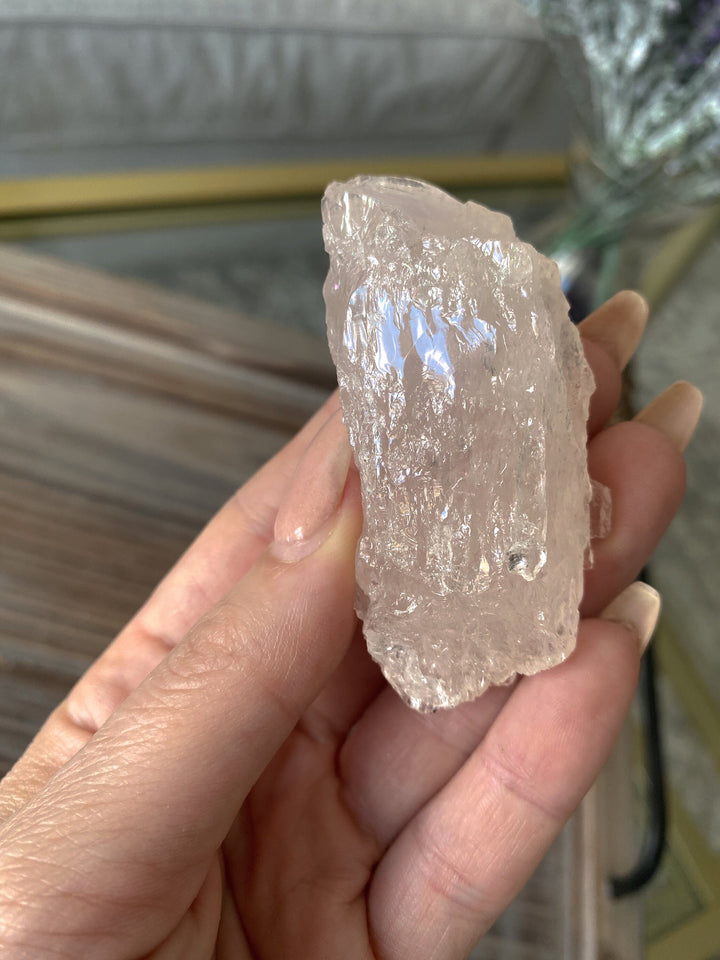 RARE! 2" Rough Morganite - Self Love - Romantic Love - Trauma Release - Healing - Compassion - Openness - Heart Chakra
