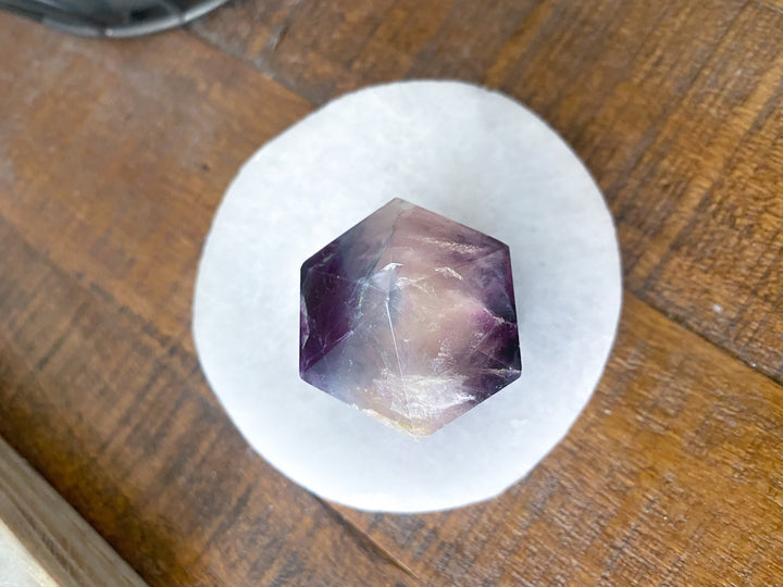 Fluorite "Tie-Dye" Style Polished Point - Get this EXACT Stone - Protection - Aura Cleanse - Communication - Visions - Rainbow Fluorite
