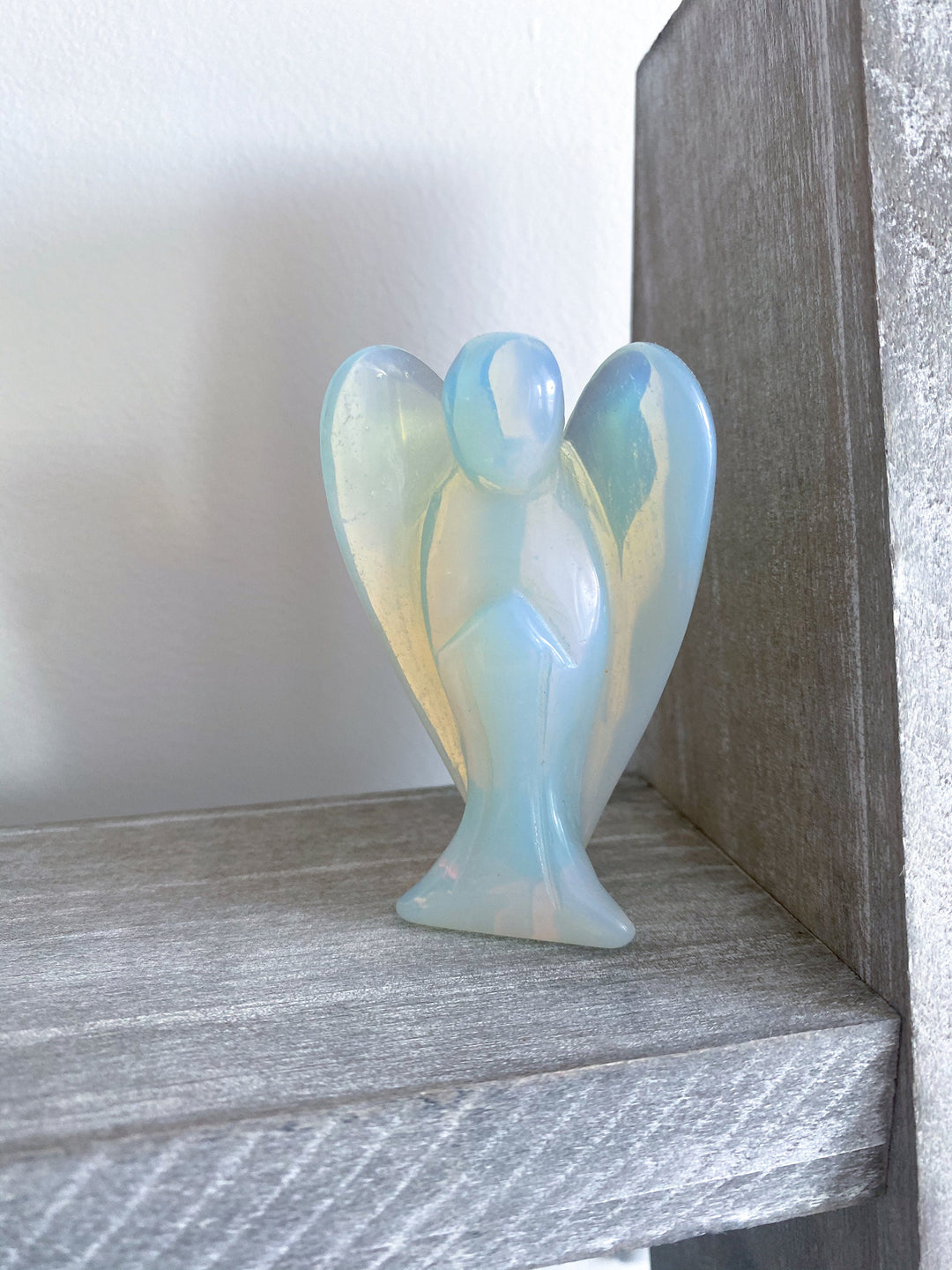 Opalite Angel Carving 3"