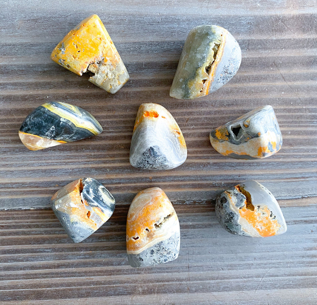 Bumble Bee Jasper Pebble Stone