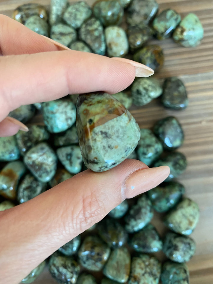 African Turquoise Tumble Stone