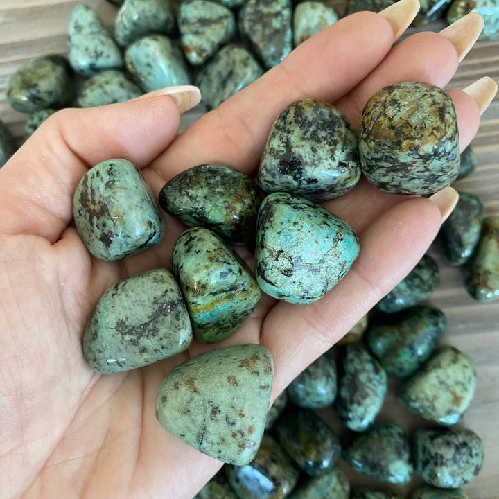 African Turquoise Tumble Stone