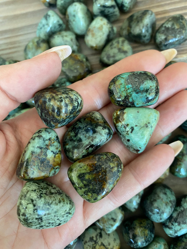 African Turquoise Tumble Stone