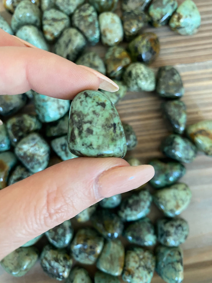 African Turquoise Tumble Stone