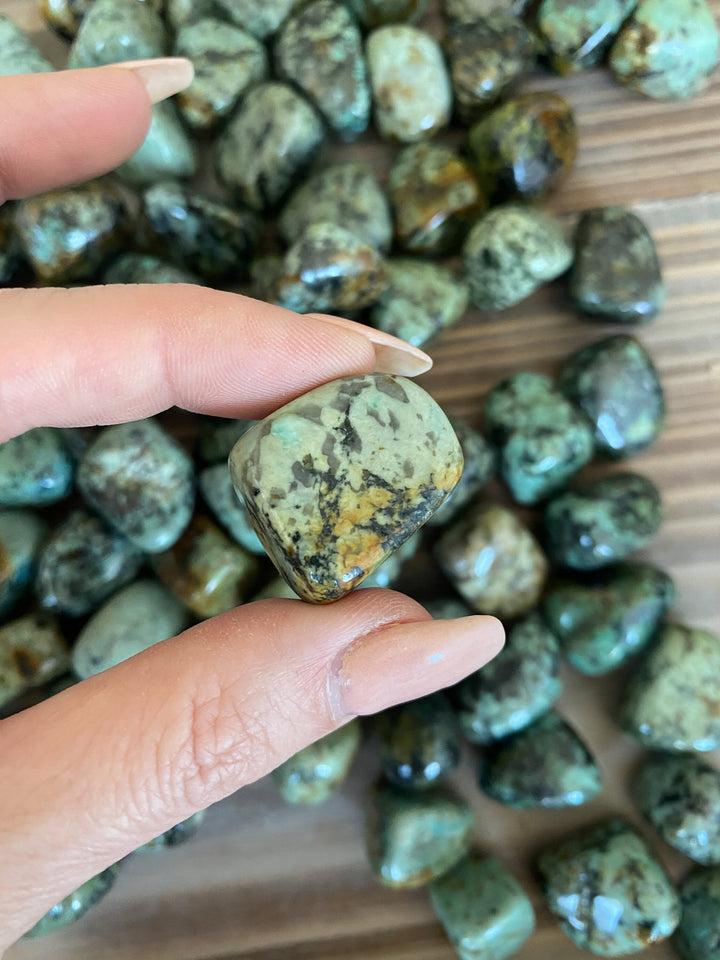 African Turquoise Tumble Stone