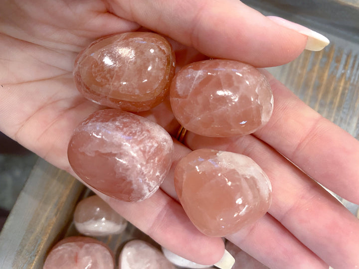 Rose Pink Calcite Tumbled Stone