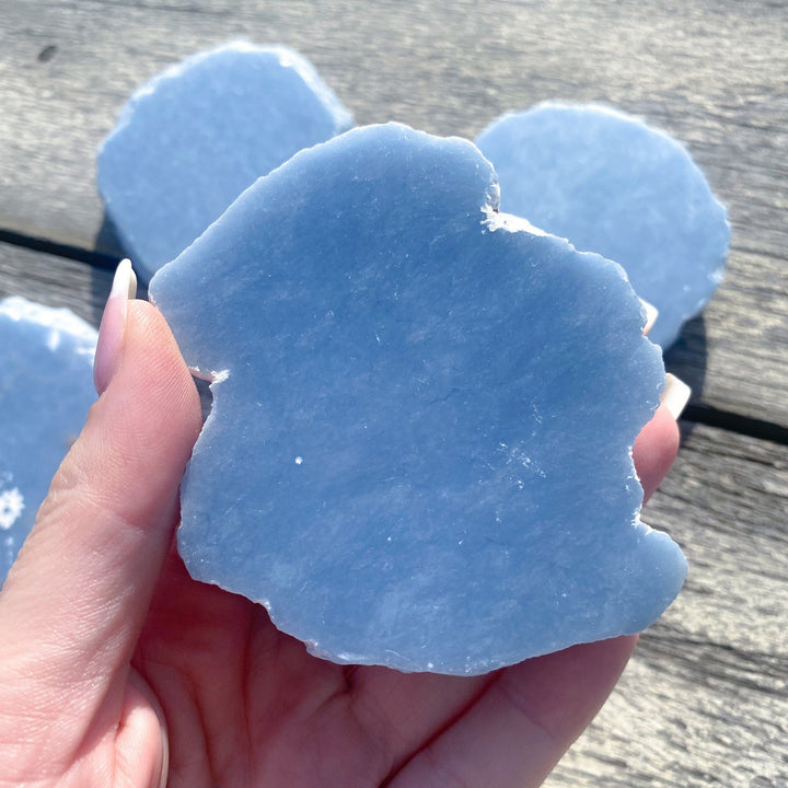 DREAMY Angelite Slice