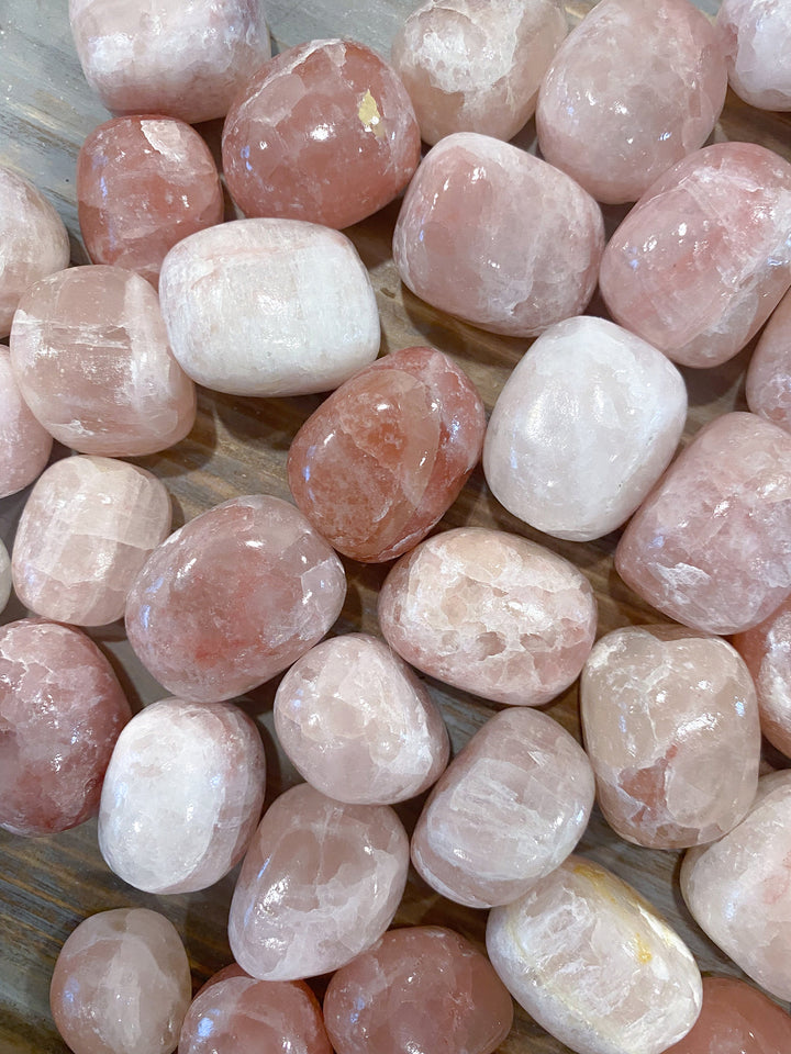 Rose Pink Calcite Tumbled Stone