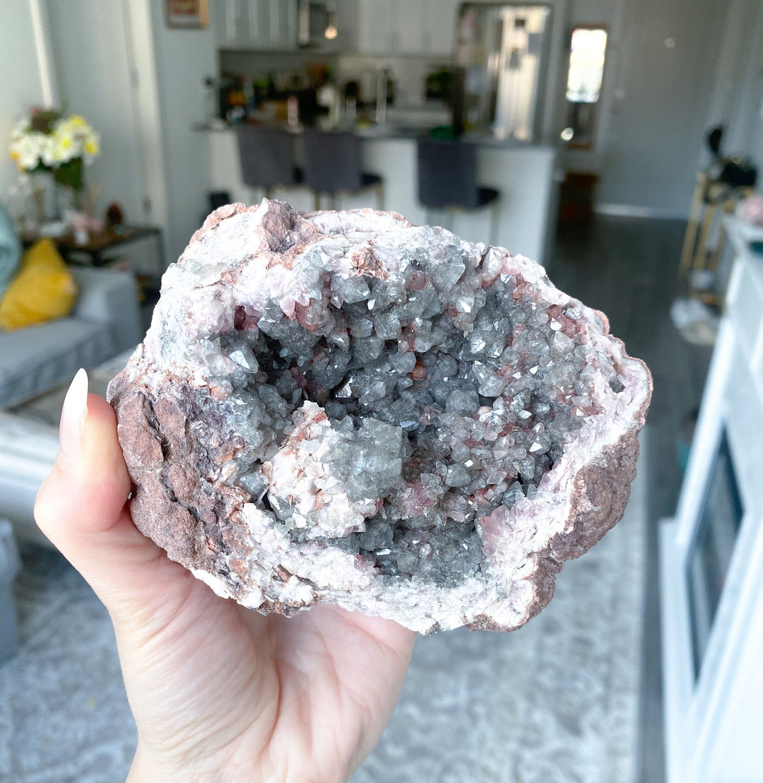 RARE BLACK Amethyst Geode