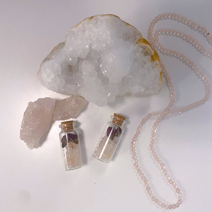 Attract LOVE: Morganite & Roses Chips Love Bottle