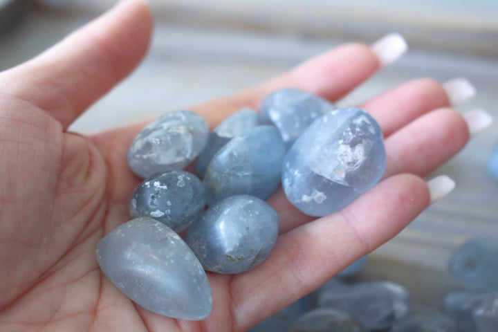 B Quality Celestite Tumble Stone