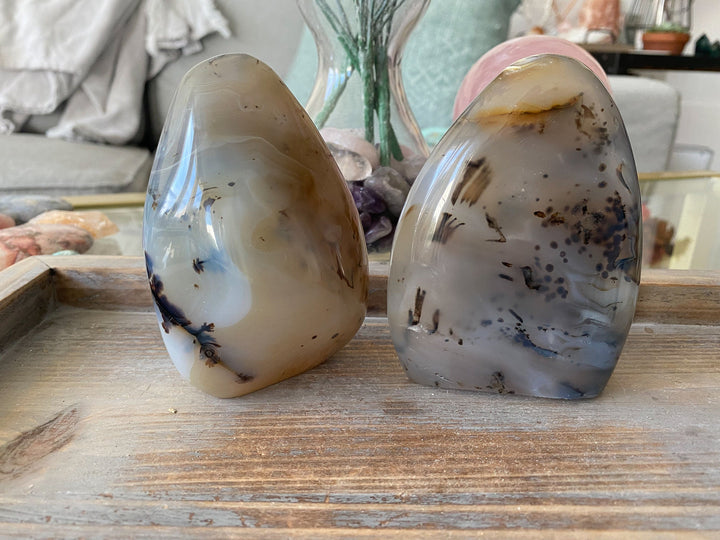 Dendritic Agate Freeform, 4" Tall