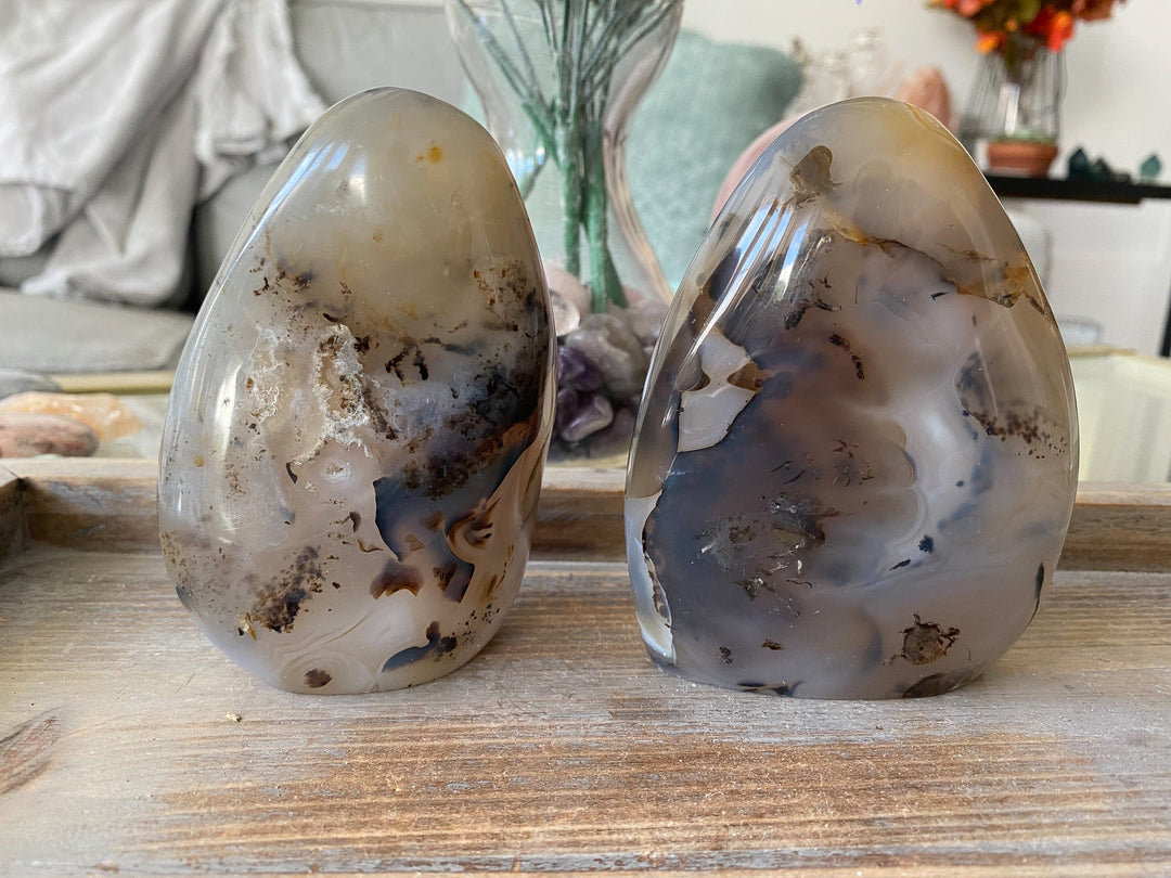 Dendritic Agate Freeform, 4" Tall