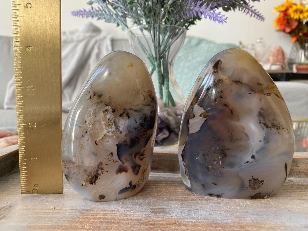 Dendritic Agate Freeform, 4" Tall