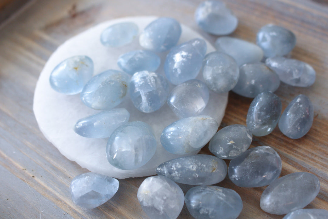 B Quality Celestite Tumble Stone