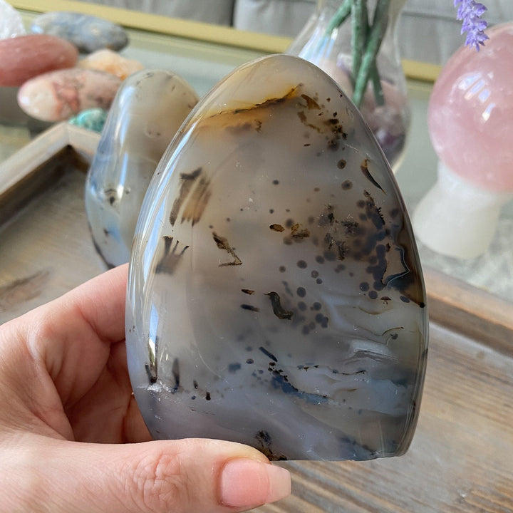 Dendritic Agate Freeform, 4" Tall