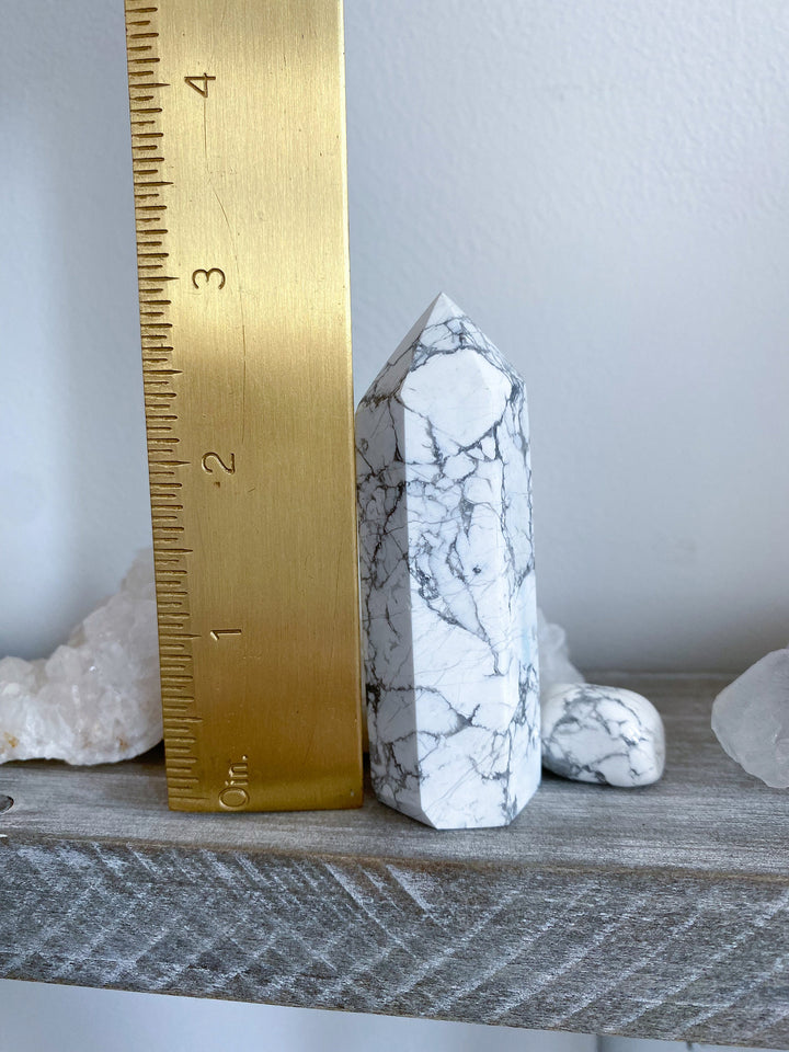 Howlite Crystal Tower