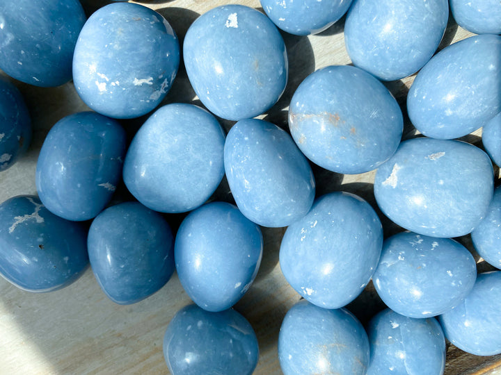 Angelite Pebble or Tumble Stone