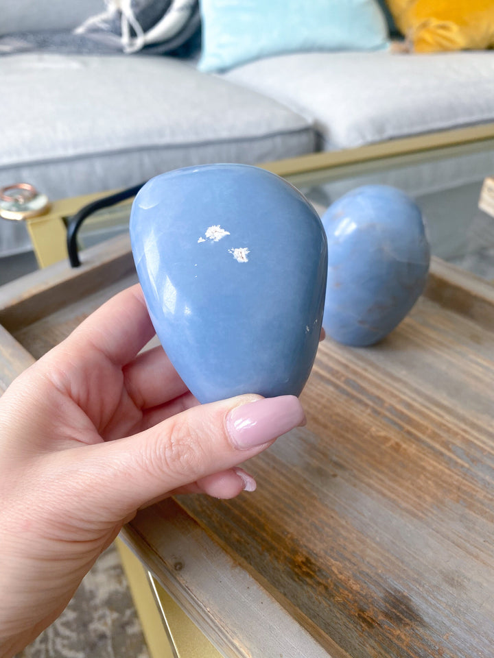 Select Your Own Angelite Freeform - Spiritual Awareness - Communication - Lucid Dreaming Stone - Muriel - Michael